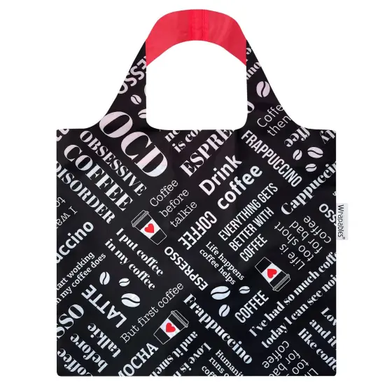 Wrapables AllyBag Collection Reusable Shopping Bag Coffee {1}