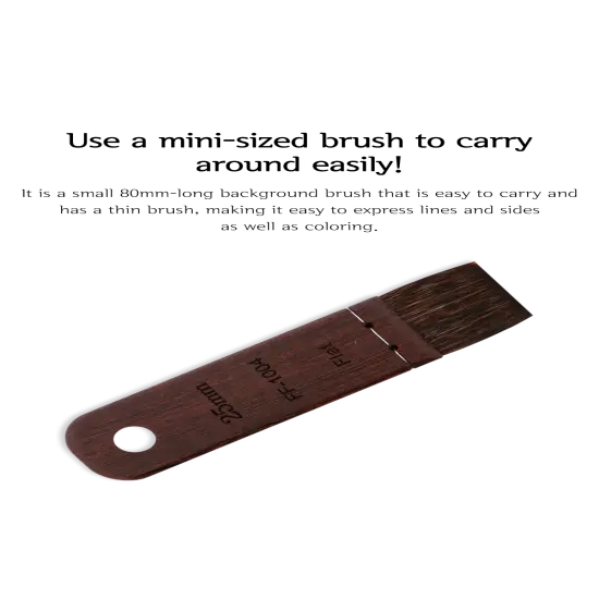 Herend Brush FF-1004 Flat Brush (Chipmunk) {3}