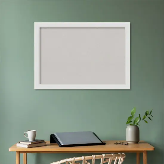 Flair Framed Corkboard, Grey Cork Flair Soft White {5}