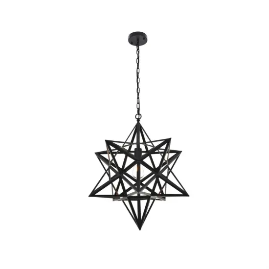 Nocturne 1 light black Pendant {1}