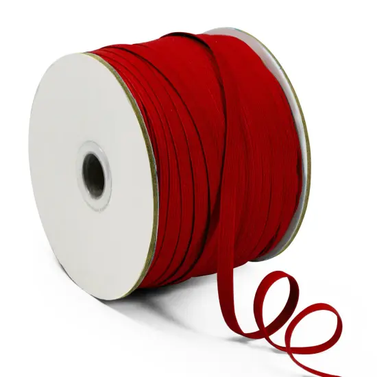 1/4" Elastic Band - 100 Yard Spool Red {1}