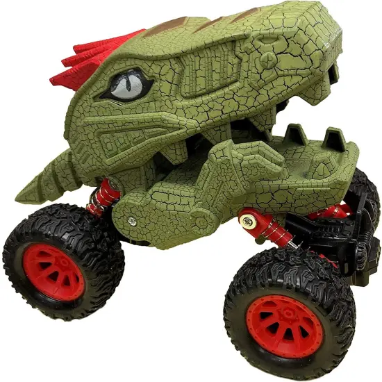 Aeromax Dino-Faur Pull Back Dinosaur Truck | Green {4}
