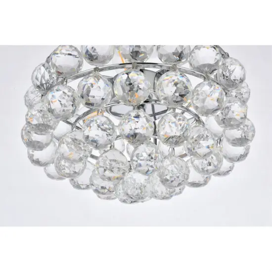 Savannah 12 inch flush mount in chrome {4}