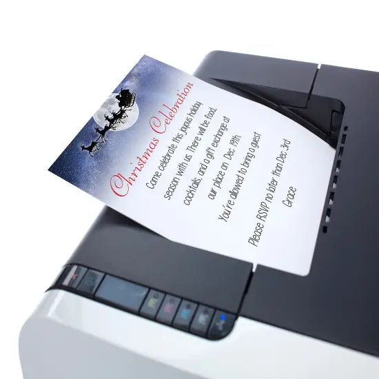 Great Papers! Moonlight Santa Holiday Letterhead, Invitations and Announcements, Printer Friendly, 8.5"x11", 50 Pack {5}