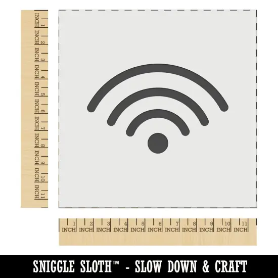 Internet Wifi Symbol Wall Cookie DIY Craft Reusable Stencil {1}