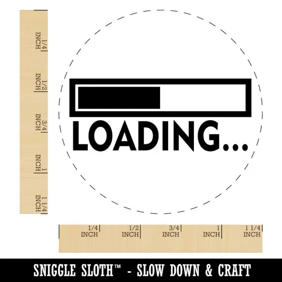 Loading Funny Slow Lazy Rubber Stamp for Stamping Crafting Planners {1}