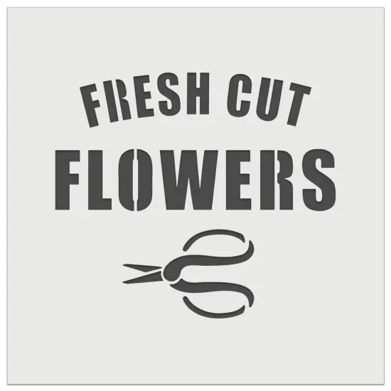 Fresh Cut Flowers Wall Cookie DIY Craft Reusable Stencil {7}