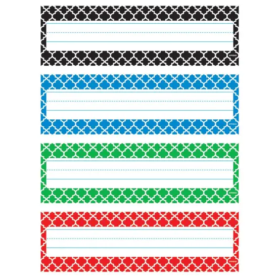 Moroccan Desk Toppers&reg; Name Plates Variety Pack, 32 Per Pack, 6 Packs {2}
