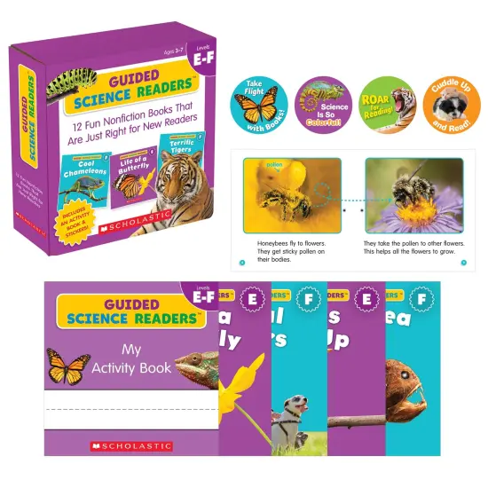 Guided Science Readers, Levels E-F, Parent Pack, Set of 12 Books {1}