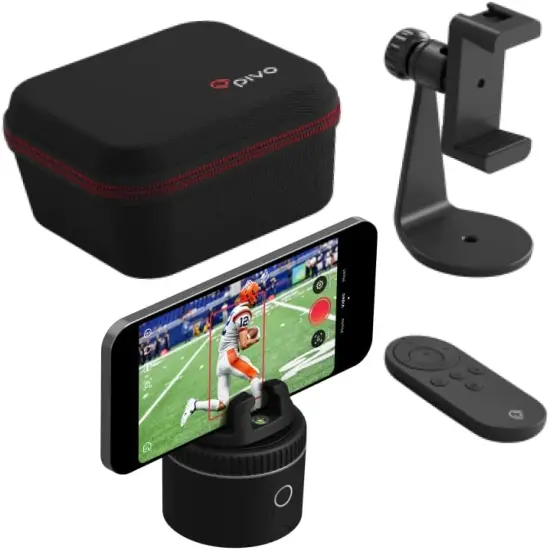 Pivo Pod Auto Face Tracking Phone Holder, 360&deg; Rotation with Remote Control, Smart Mount, Travel Case {1}