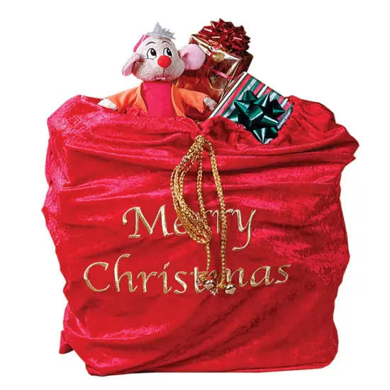 The Costume Center 36" Red and Gold Santa Unisex Adult Christmas Toy Bag Costume Accessory {1}