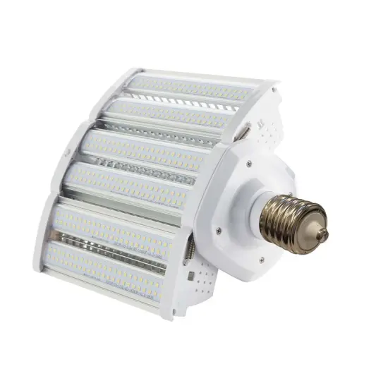Satco 110w LED Hi-lumen shoe box style lamp fixture 3000K Mogul Base 100-277V Warm White {4}