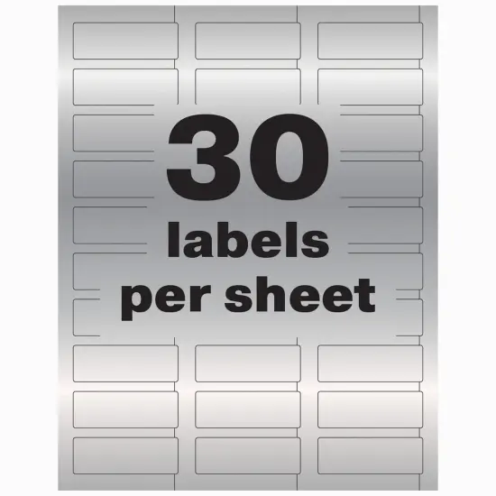 Avery PermaTrack Metallic Asset Tag Labels, 3/4" x 2", 240 Asset Tags (61524) {6}