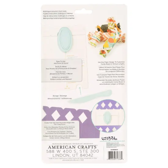 We R Memory Keepers CANDY BOX PUNCH BOARD 671336 By American Crafts {5}