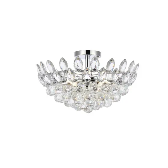 Emilia 18 inch flush mount in chrome {1}