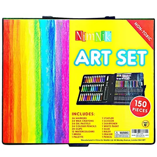 Art Supplies Girls Art Set Case - 150 pcs Art Supplies Coloring Set for Ages 3-6 Artist Drawing Kits for&nbsp;Girls Boys School Projects | Art Kits Sets {4}
