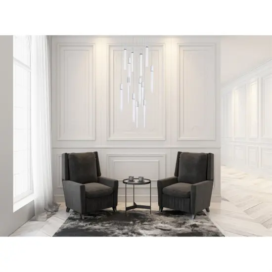 Weston 13 lights pendant in chrome {2}