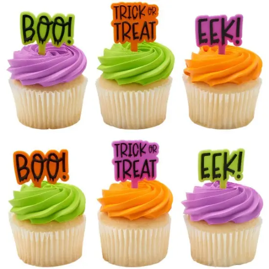 Halloween Greetings DecoPics Cupcake Decoration, 12ct {2}