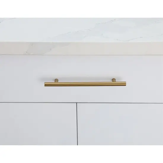 Quinn 6-5/16" Center to Center Brass Bar Pull Multipack (set of 10) {2}