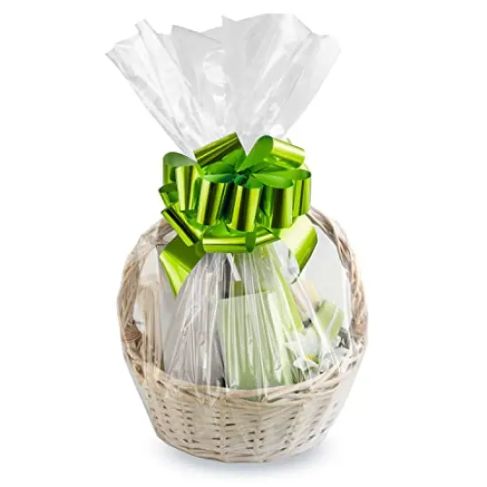16x24Inches Cellophane Bags for Gift Baskets,Clear Cellophane Basket Bags 5Pieces {5}