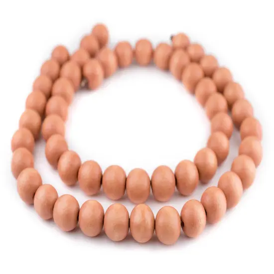 The Bead Chest Natural 16mm Wooden Beads in Orange for Jewelry Making &ndash; Round Loose Wood Spacer Beads I Approximately 25 Beads {3}