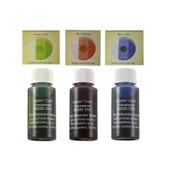 Transparent Resin Dye Assortment (Red, Green Blue) {3}