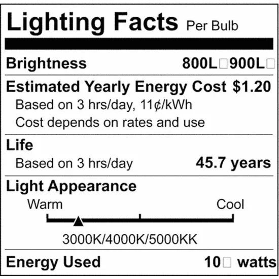 Nuvo LED 9-in 10w Wall Sconce in White Finish CCT Selectable CCT Tunable {3}