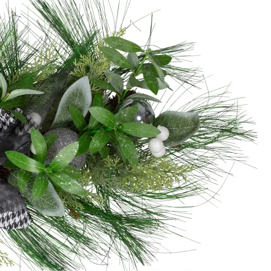 Northlight Real Touch&trade; Winter Foliage and Berries Artificial Christmas Swag - 36" - Unlit Green {4}