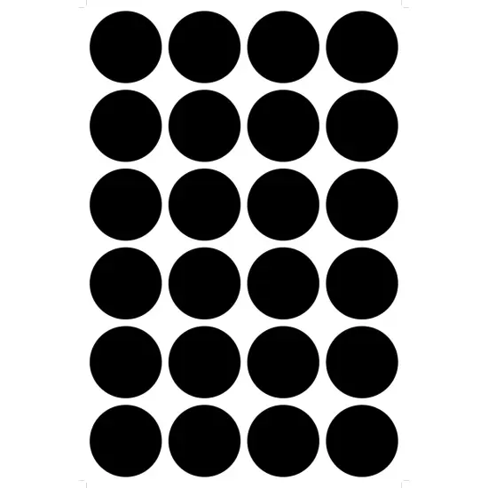 Dot Chalkboard Vinyl Labels, 2.75", Pack of 24 {2}