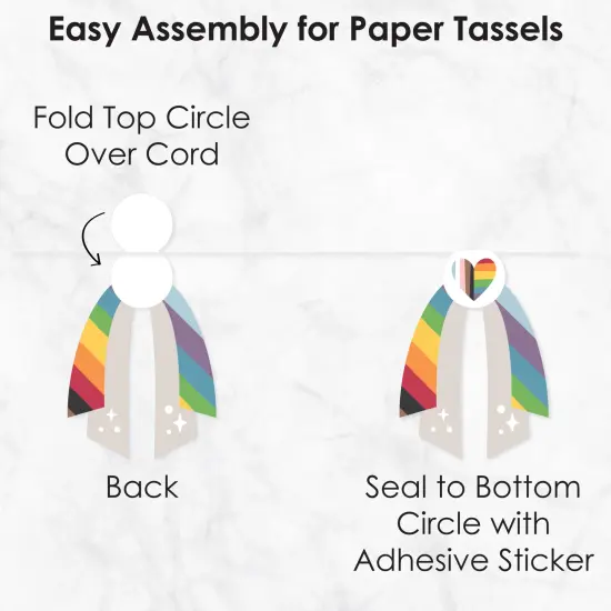 Big Dot of Happiness So Many Ways to Be Human - DIY Pride Party Pennant Garland Decoration - Triangle Banner - 30 Pieces {7}