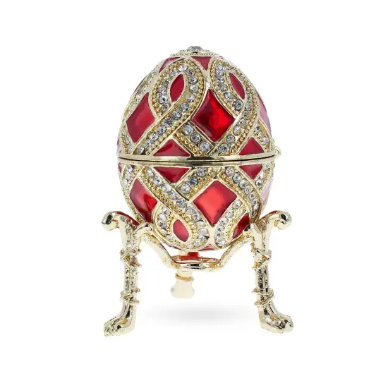 Red Enamel with Clock Surprise Royal Inspired Imperial Egg {1}