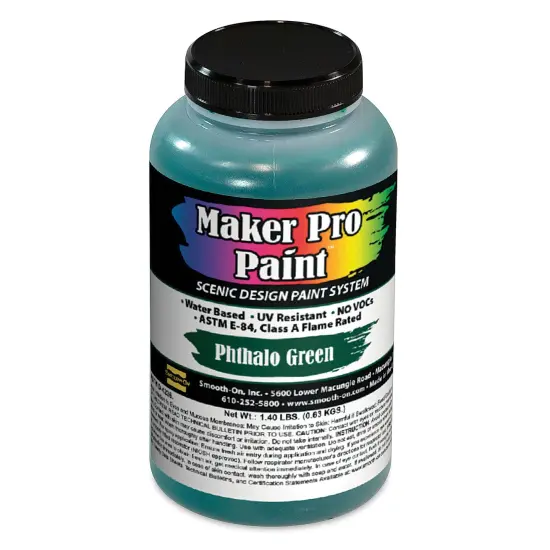 Smooth-On Maker Pro Acrylic-Urethane Paint - Phthalo Green, 16 oz {1}