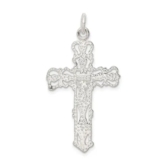 Sterling Silver Crucifix Pendant Religious Jewelry 40.9mm x 22.1mm {3}