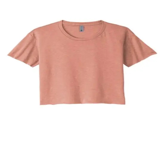 Next Level&reg; Women&rsquo;s Crewneck Short Sleeve Festival Cali Crop Tee Desert pink {1}