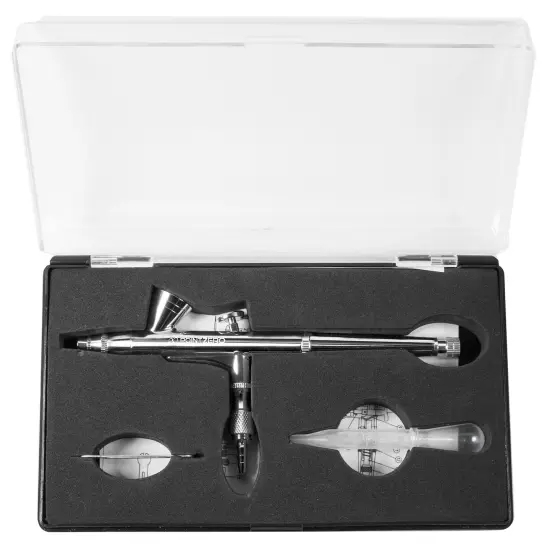 PointZero Dual-action 2cc Gravity-feed Airbrush Set - .2mm Nozzle {2}