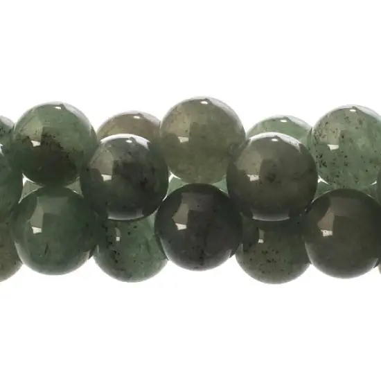 Earth's Jewel 16" Green Aventurine Natural Semi-Precious Strung Bead {1}