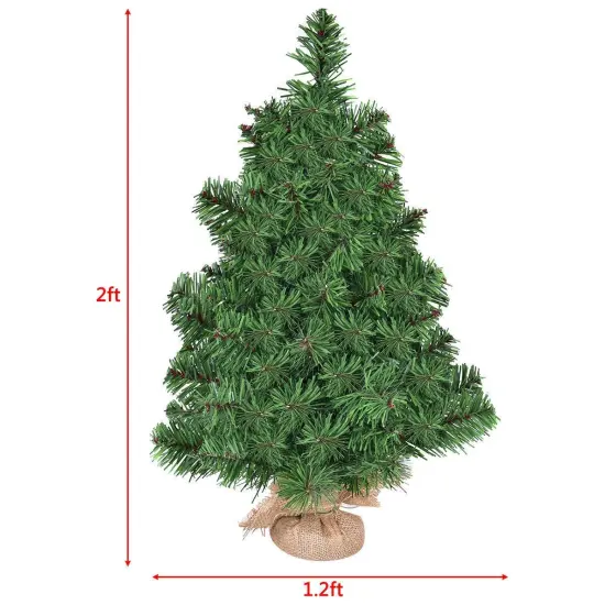Holiday Season Decor Artificial PVC Tabletop Christmas Tree {4}