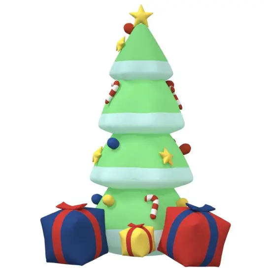 Inflatable Christmas Tree with LEDs 94.5" {3}