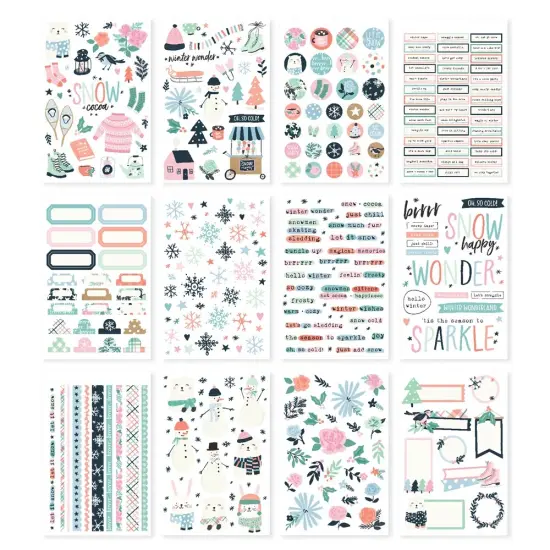 Simple Stories Sticker Book 12/Sheets-Winter Wonder {2}