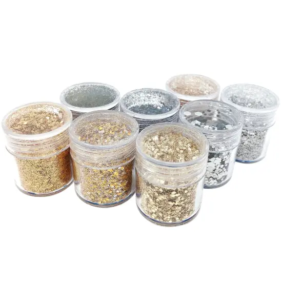 Wrapables Chunky Glitter for Hair Face Makeup Nail Art Decoration (8 Colors) Purple Party {6}