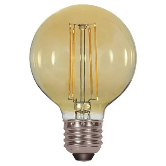Antique Filament LED 4.5W G25 Globe 2000K Vintage Satco S9584 Bulb - 40w equiv. {1}