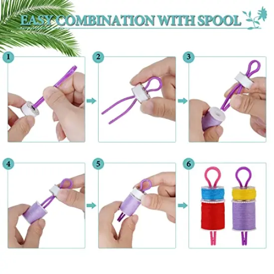 Keep Your Bobbin Threads Matched Up with Your Thread SpoolsBobbin Buddies Set of 30-Pack Sewing Machine Quilting Supplies Sewing Products Thread Holder Plastic Bobbin Clips Thread Holders {4}