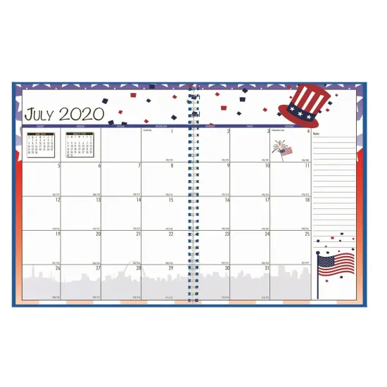 Academic Seasonal Monthly Calendar Planner, 12 Months July-June, 7" x 10" {1}
