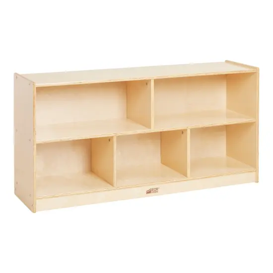 5-Compartment Mobile Storage Cabinet, 24in High Natural {1}