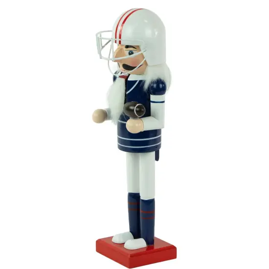 Northlight 14" Red and White Wooden Christmas Nutcracker Football Player {5}