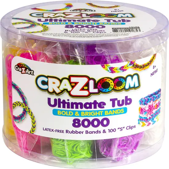 Cra-Z-Art Cra-Z-Loom Ultimate Tub Fulla Bands-8000 Pieces {1}