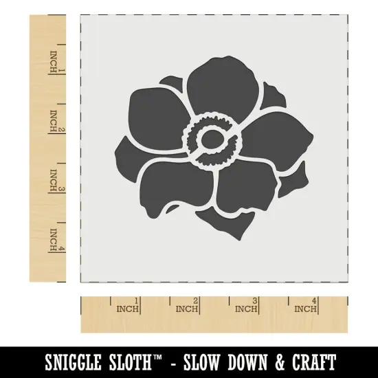 Anemone Flower Wall Cookie DIY Craft Reusable Stencil {6}
