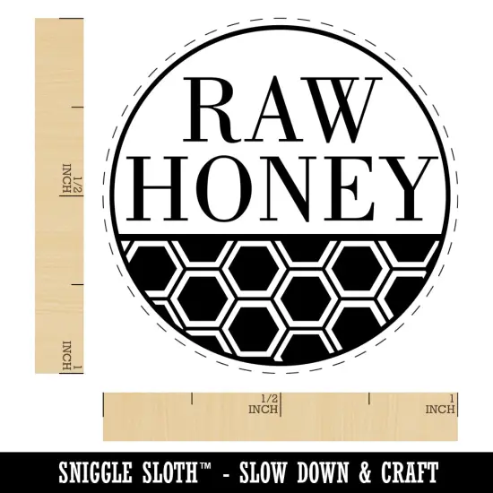 Raw Honey Bee for Apiarist Beekeeper Self-Inking Rubber Stamp for Stamping Crafting Planners Red {1}