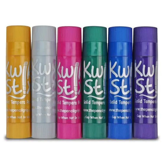 Solid Tempera Paint Sticks, Metallic Colors, 6 Per Pack, 6 Packs {3}