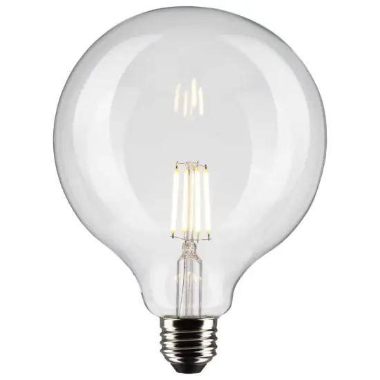 6Pk - Satco 6w G40 Globe Filament LED 4000K Medium Base Dimmable - 60w equiv Cool White {2}